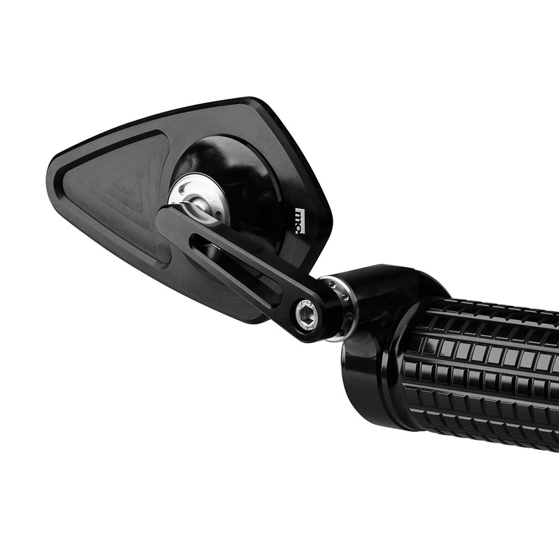 Motogadget Mo.View Blade Flip, Glasfri Spegel, romb, Rutnätspositioner, Svart, Inget E-märke (1st) Figur 6