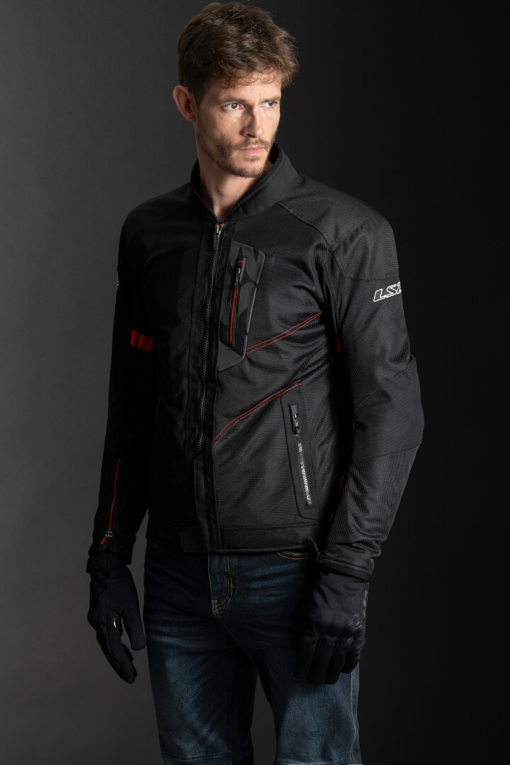 LS2 Alba Motorcycle Textile Jacket black M Figure 4