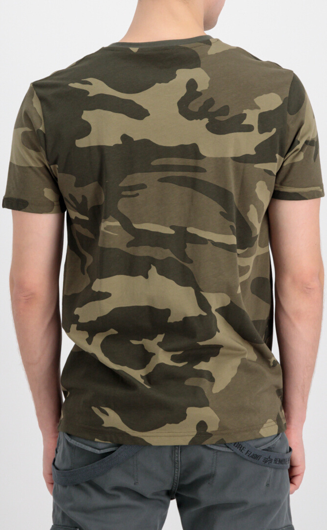 Alpha Industries Basic Camo T シャツ オリーブ L 図3