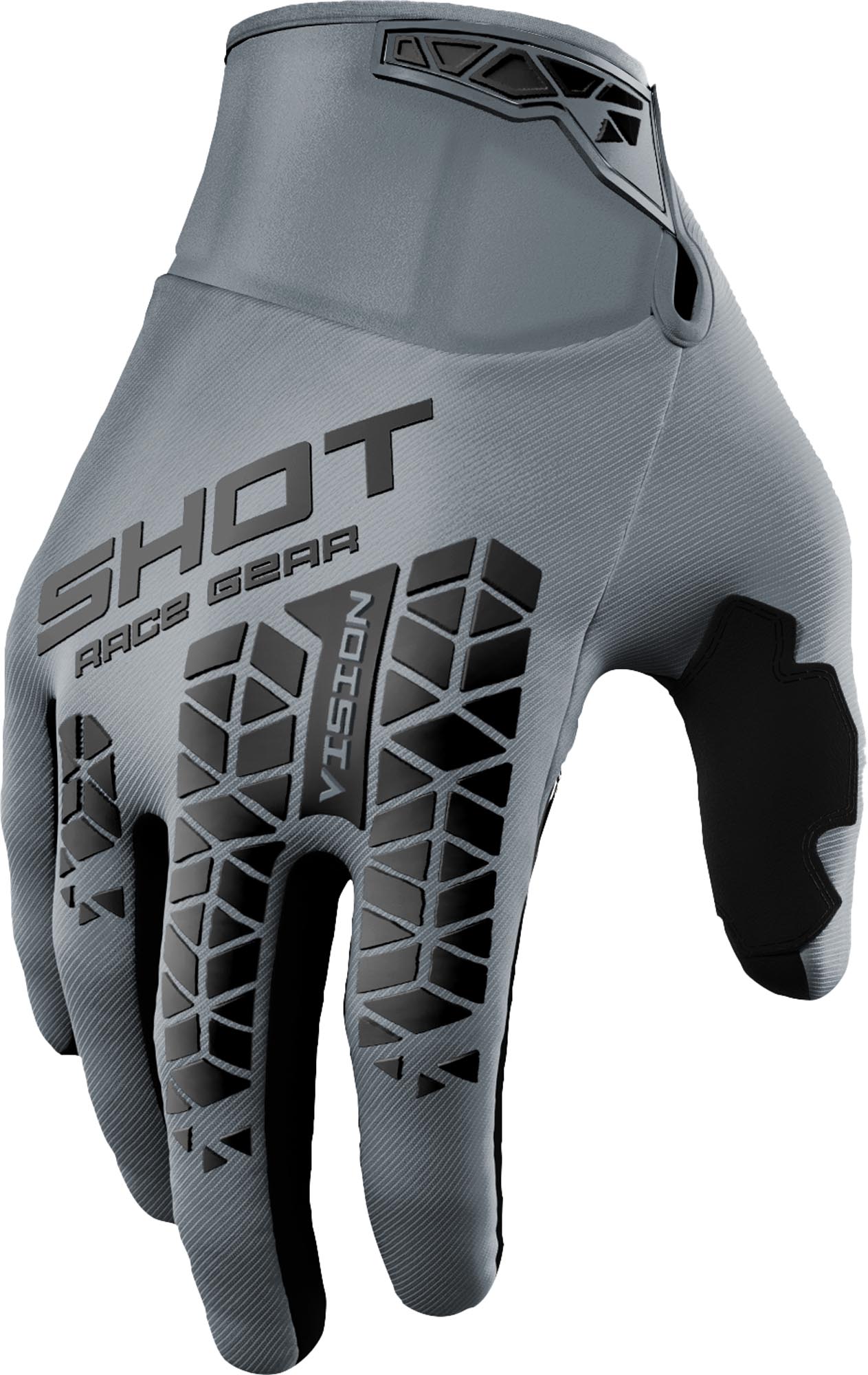 Shot Vision Tech Motocross Handschuhe grau 11 Abbildung 1