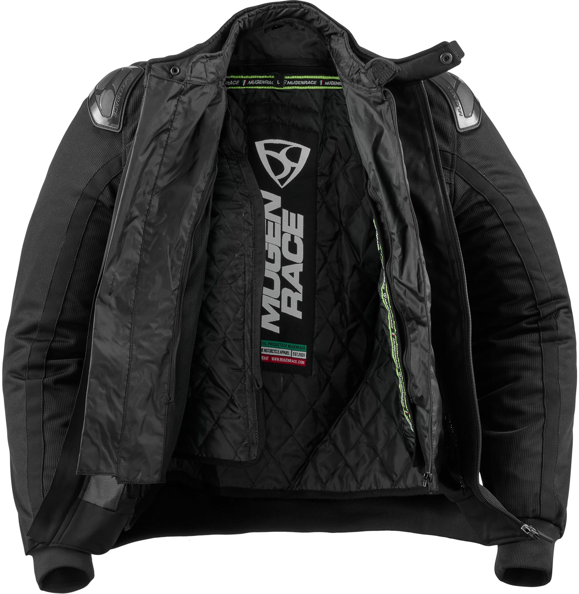 Side view of MUGENRACE Tabu waterproof Motorcycle Textile Jacket