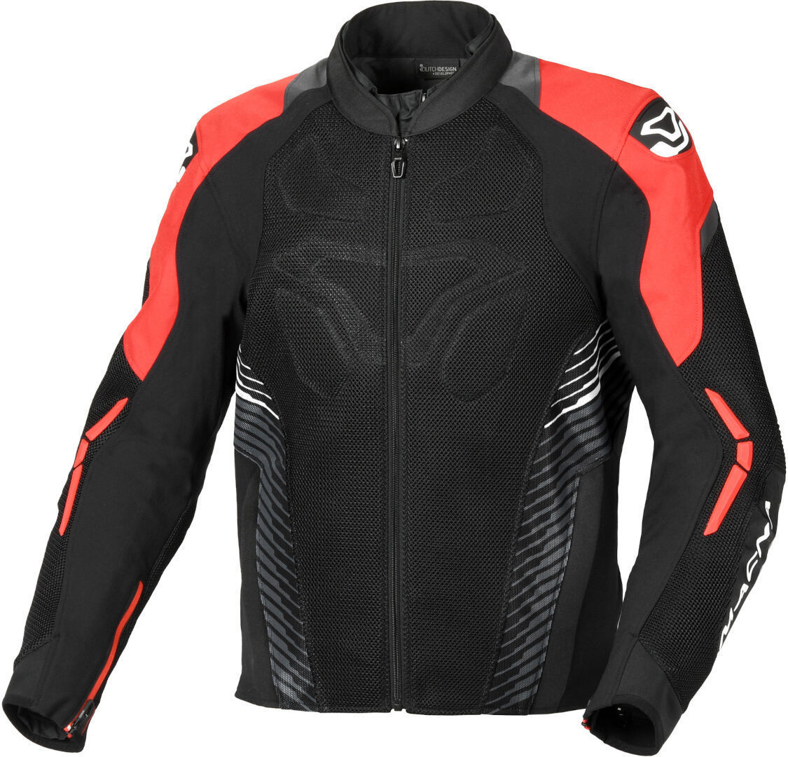 Macna Novic waterproof Motorcycle Textile Jacket black/red XL Figure 1
