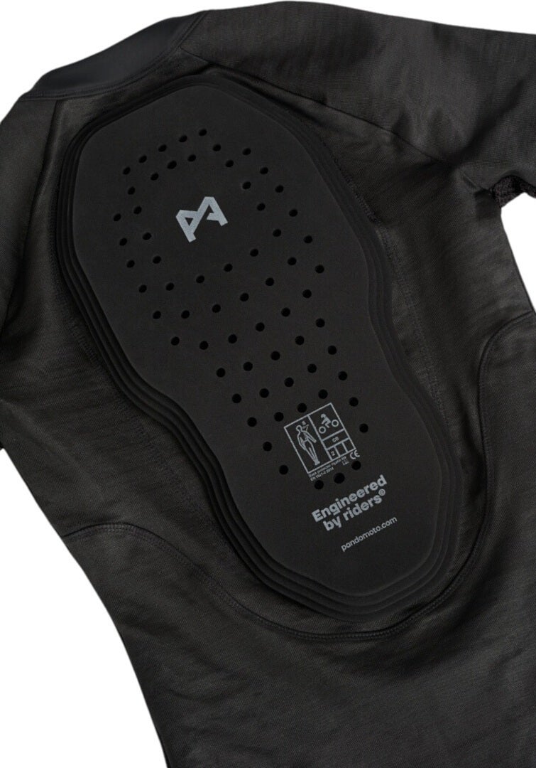 Side view of Pando Moto Bia Mesh Ladies Long Sleeve Protector Shirt