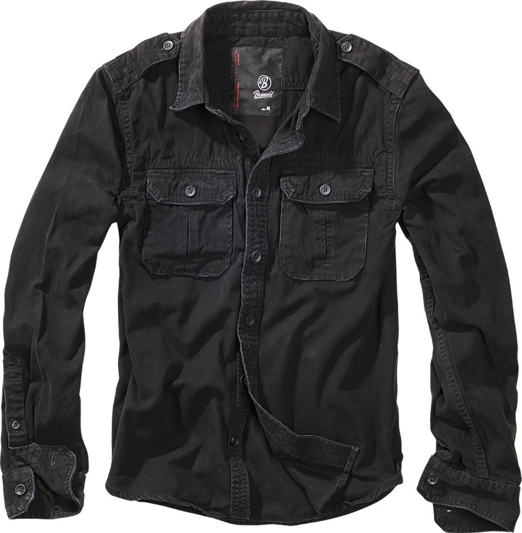 Brandit Vintage Longsleeve Tricou negru L Figura 1