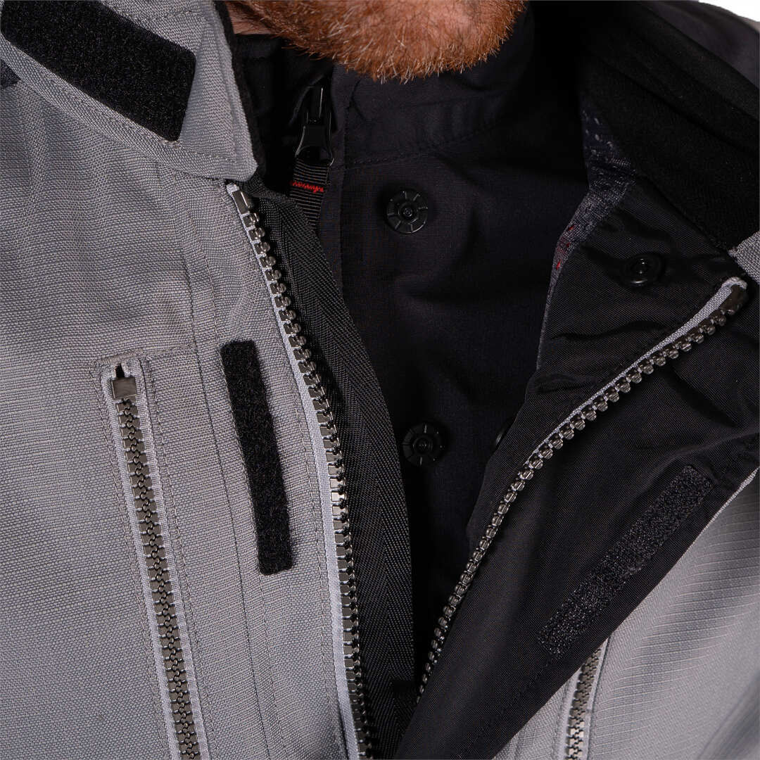 Leatt ADV Multitour 5.5 waterproof Motorcycle Textile Jacket grey/red 3XL Figure 10
