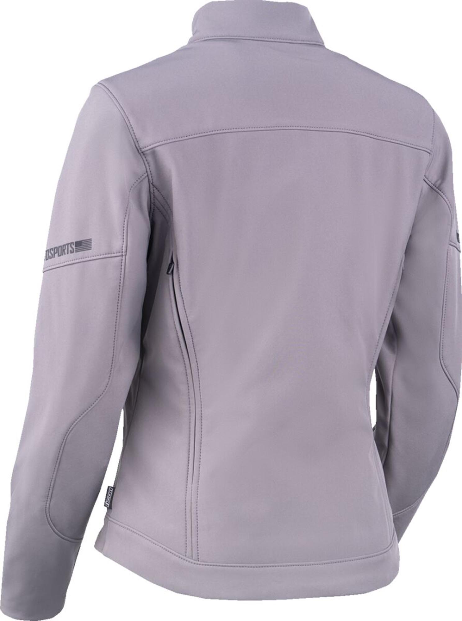Icon Merc 3 Dames motorfiets textieljas grijs M Figuur 2