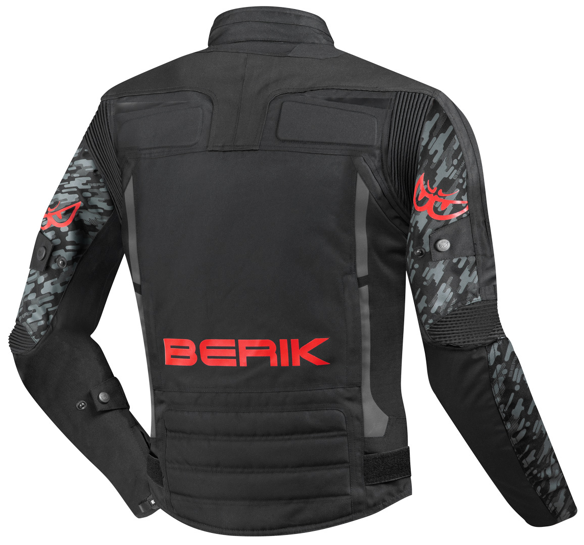 Berik Camo Street Waterproof Motorcycle Textile Jacket black/red 60 Figure 2