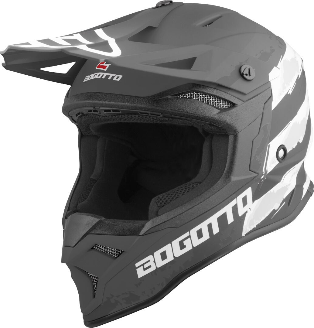 Bogotto V337 Wild-Ride Crosshelm schwarz/weiß S Abbildung 1
