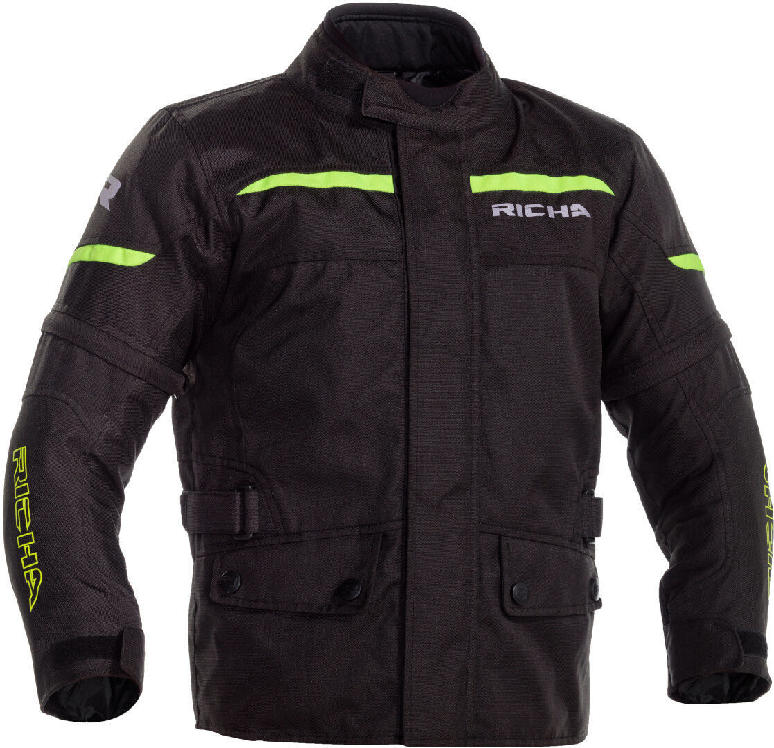 Richa Tipo waterproof Kids Motorcycle Textile Jacket black/yellow 152 Figure 1