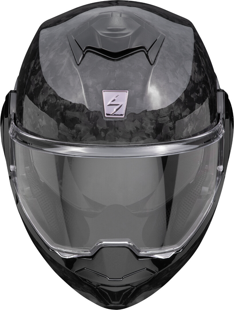 Side view of Scorpion EXO-Tech Evo Carbon Onyx Helmet