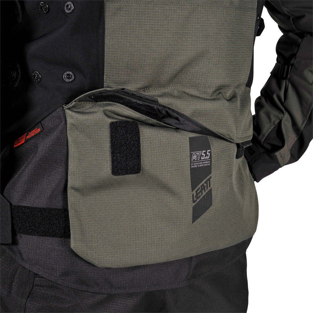 Leatt ADV Multitour 5.5 waterproof Motorcycle Textile Jacket black/olive L Figure 14