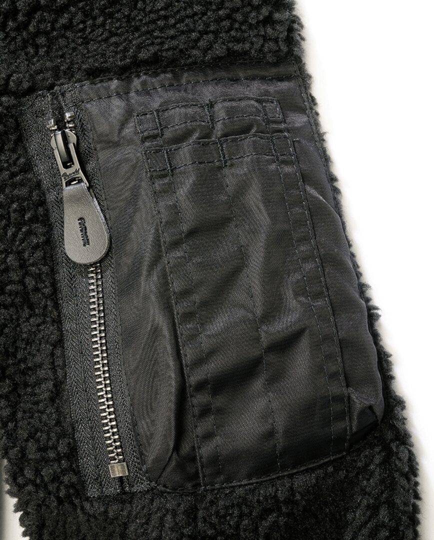 Brandit MA1 Sherpa Jachetă din fleece Teddy negru M Figura 3