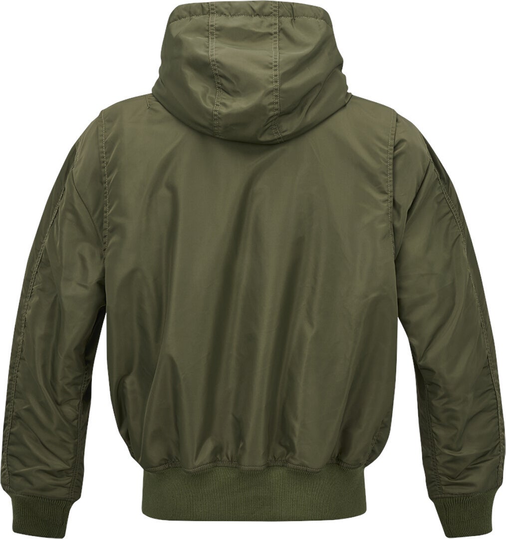 Side view of Brandit CWU Hooded Jacket