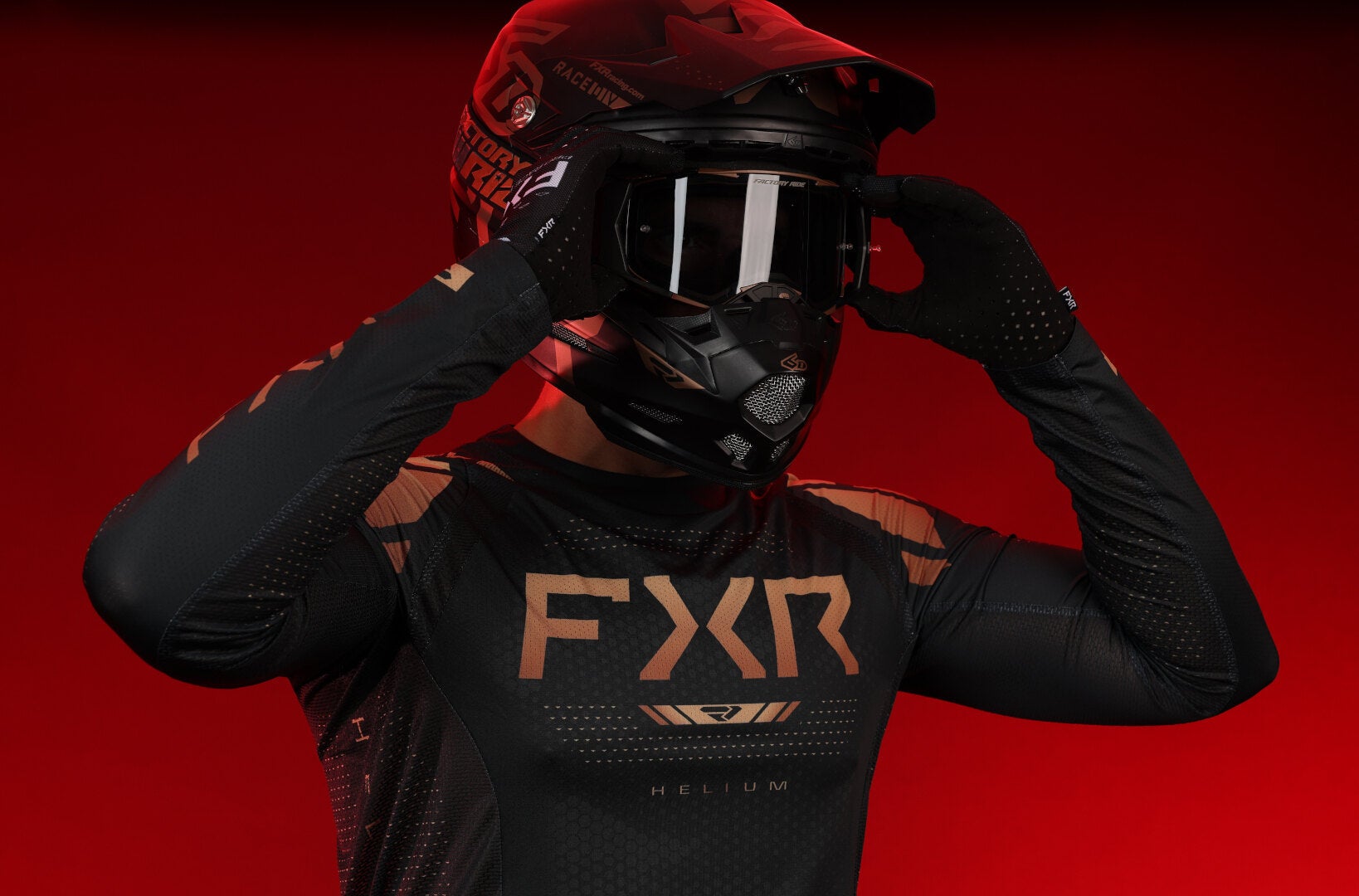 FXR Helium 2025 Motocross trøje Sort/guld S Figur 3