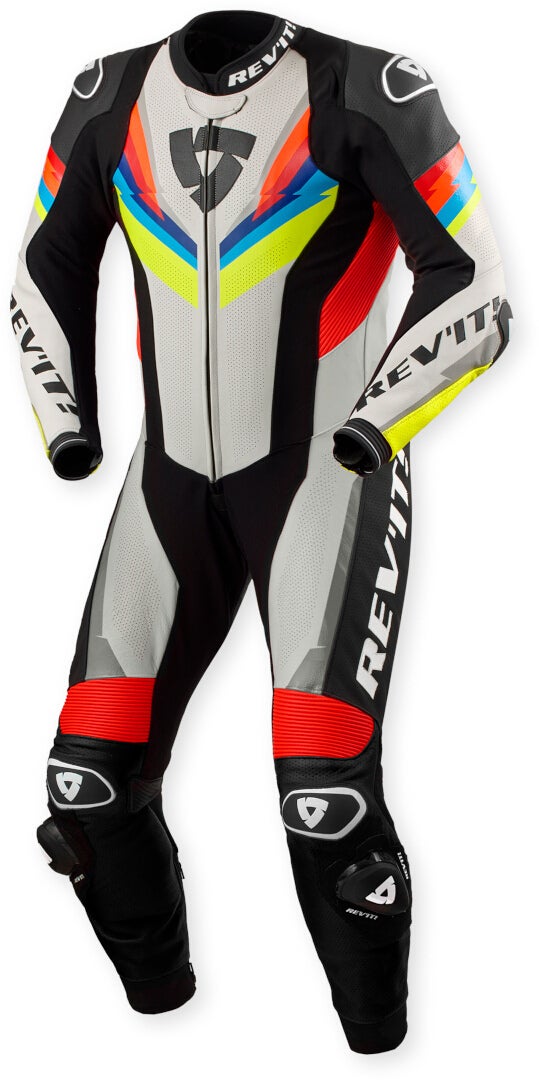 Revit Quantum 3 perforated One Piece Motorcycle Leather Suit-image-375281739