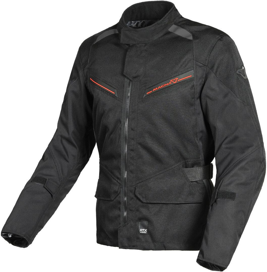 Macna Murano waterproof Motorcycle Textile Jacket black/red 4XL Figure 1