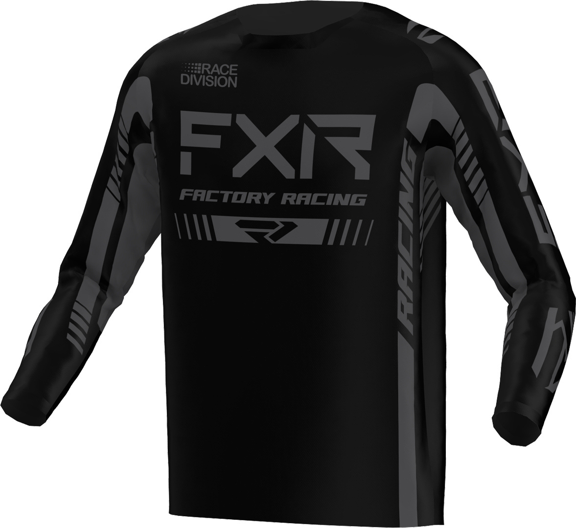 FXR Clutch Pro 2023 Tricou de motocross negru/gri închis 3XL Figura 1