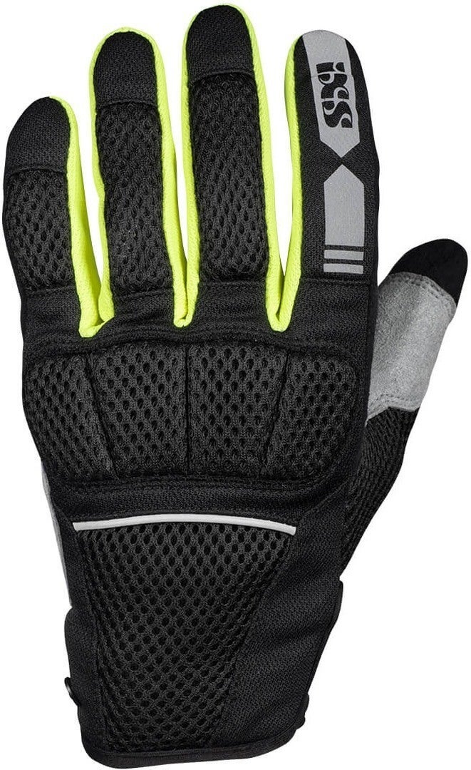 IXS Urban Samur-Air 1.0 Motorcykel handsker sort/grå/gul 5XL Figur 1