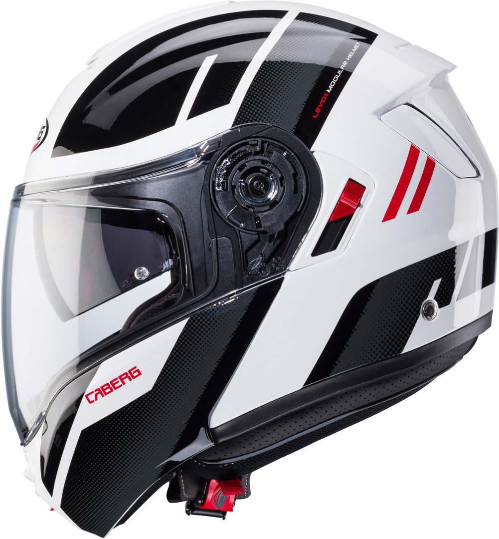 Caberg Levo X Manta Helm wit/grijs/rood S (55/56) Figuur 3