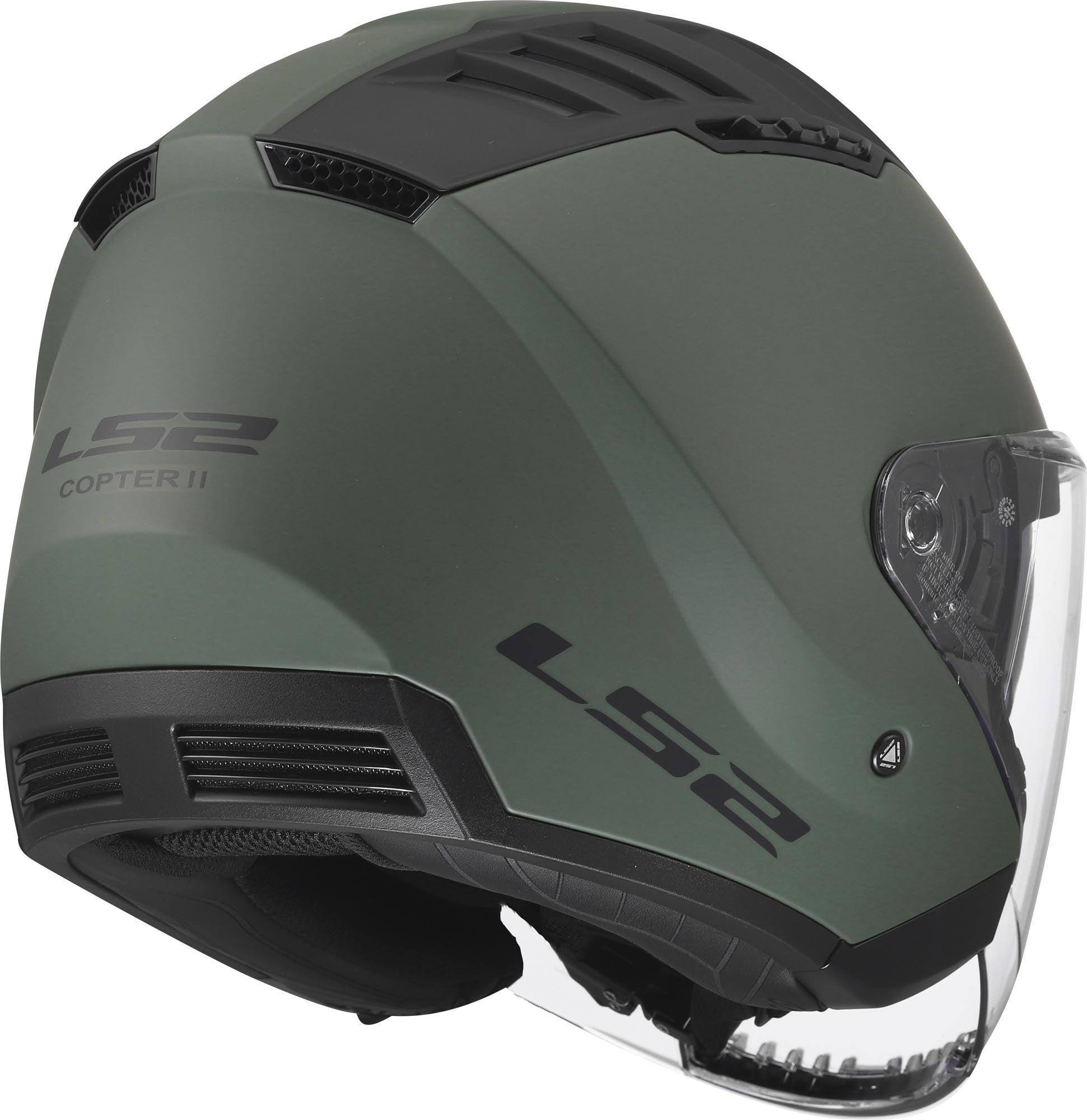 Side view of LS2 OF600 Copter II Jet Helmet