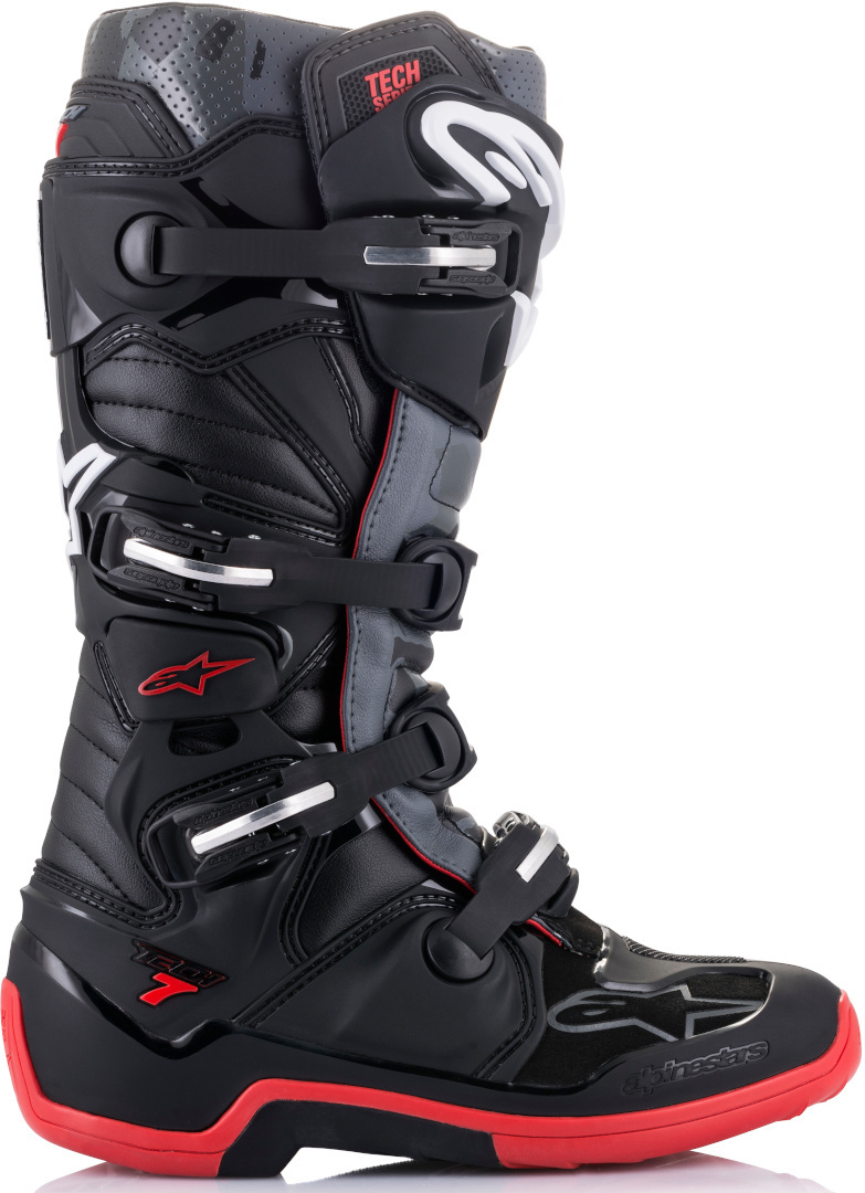 Alpinestars Tech 7 Motocross støvler sort/grå/rød 16 (52) Figur 5