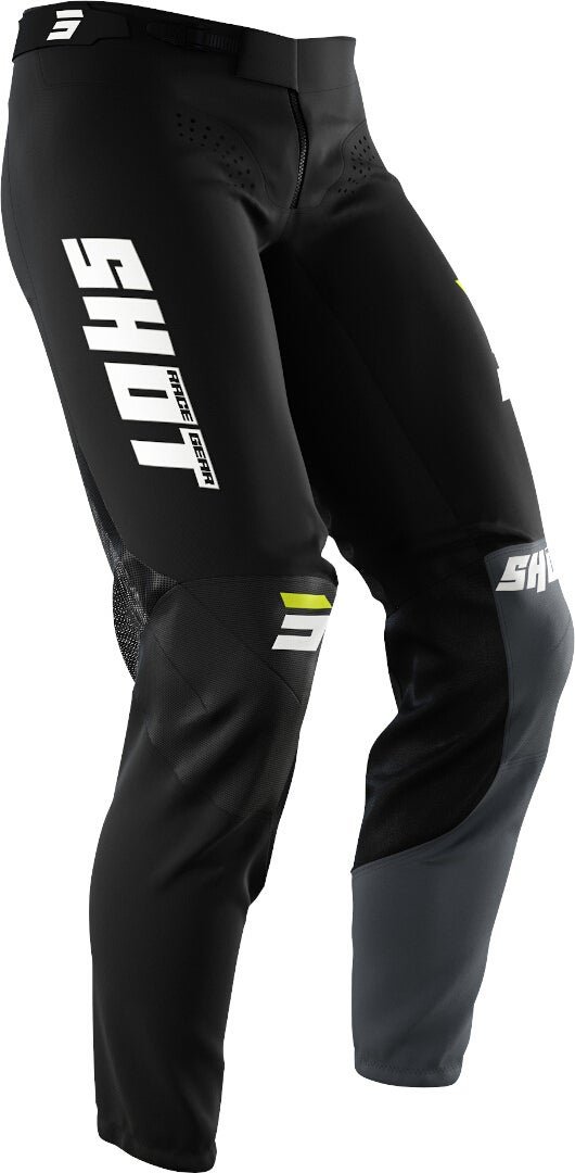 Shot Aerolite Gradient Calças de Motocross preto/branco/amarelo 32 Figura 2