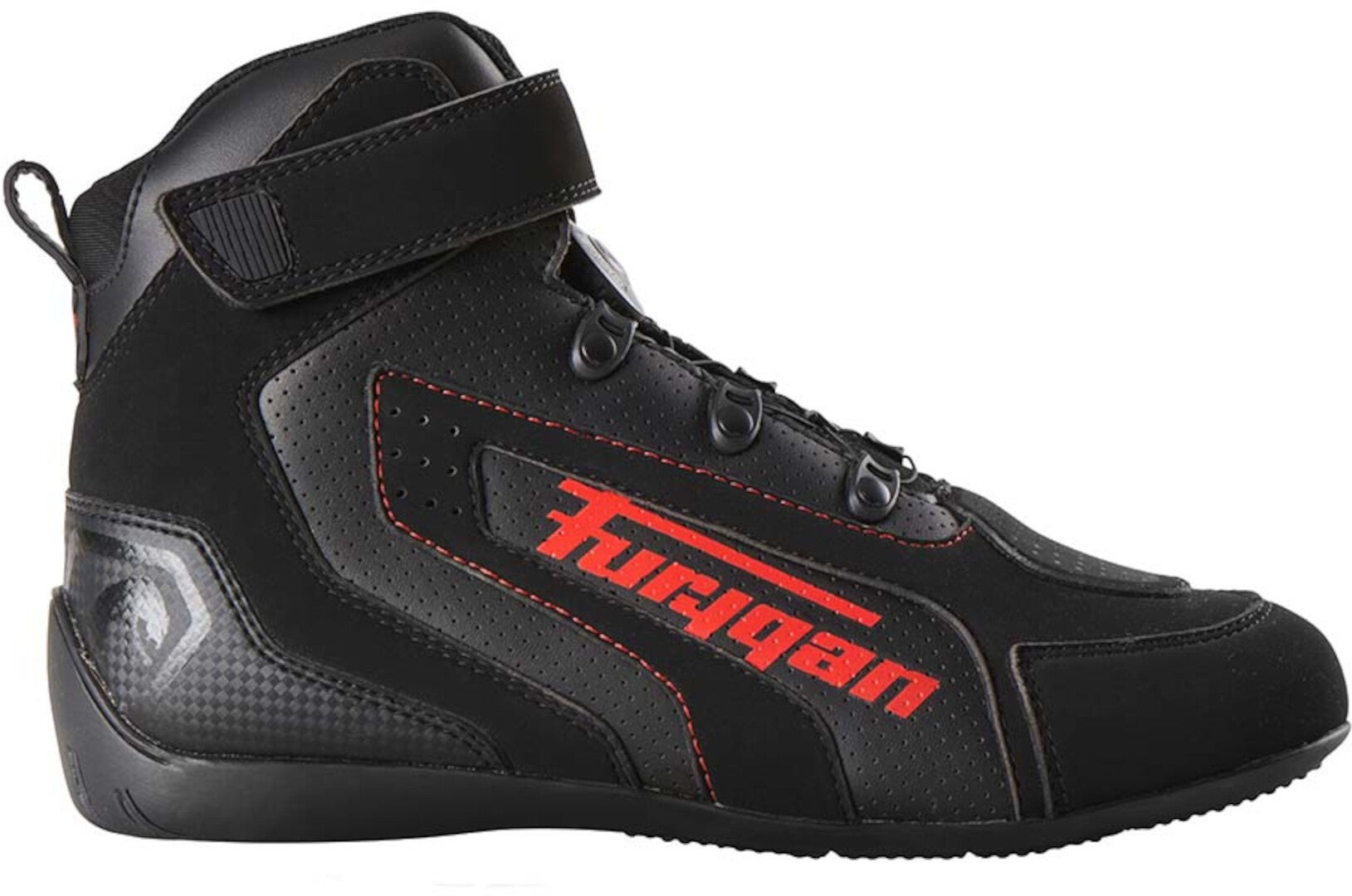 Furygan V4 Easy D3O Vented Motorcykel sko sort/rød 46 Figur 1
