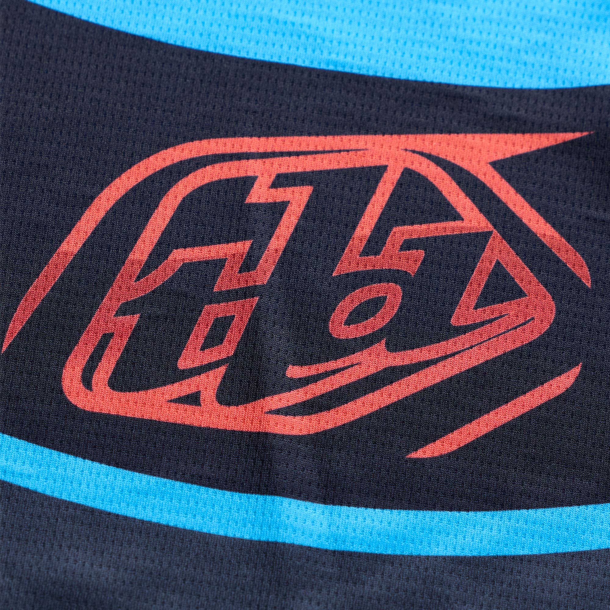 Troy Lee Designs GP Pro Framework Ungdoms motocrosstrøje Sort/turkis M Figur 3