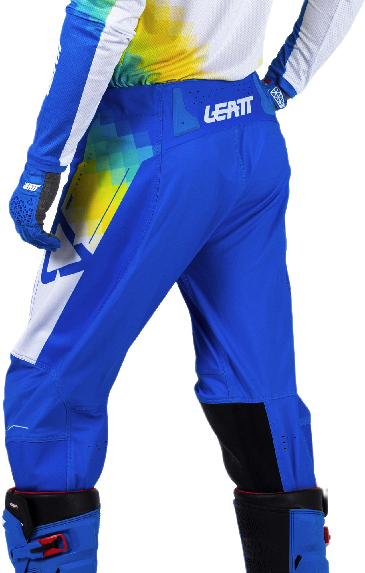 Leatt Moto 4.5 V26 Motocross Pants blue/white/yellow L Figure 5