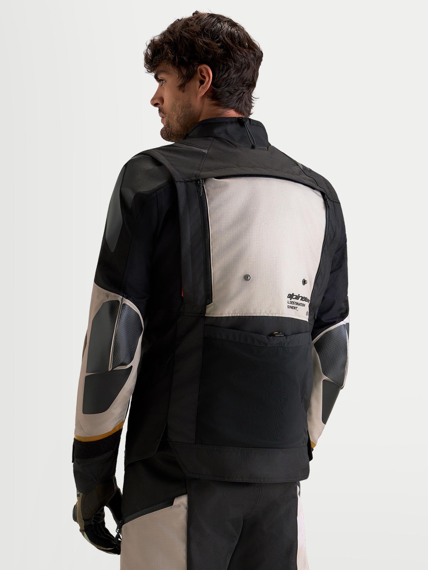 Alpinestars Harok V2 Drystar waterproof Motorcycle Textile Jacket grey/brown M Figure 11