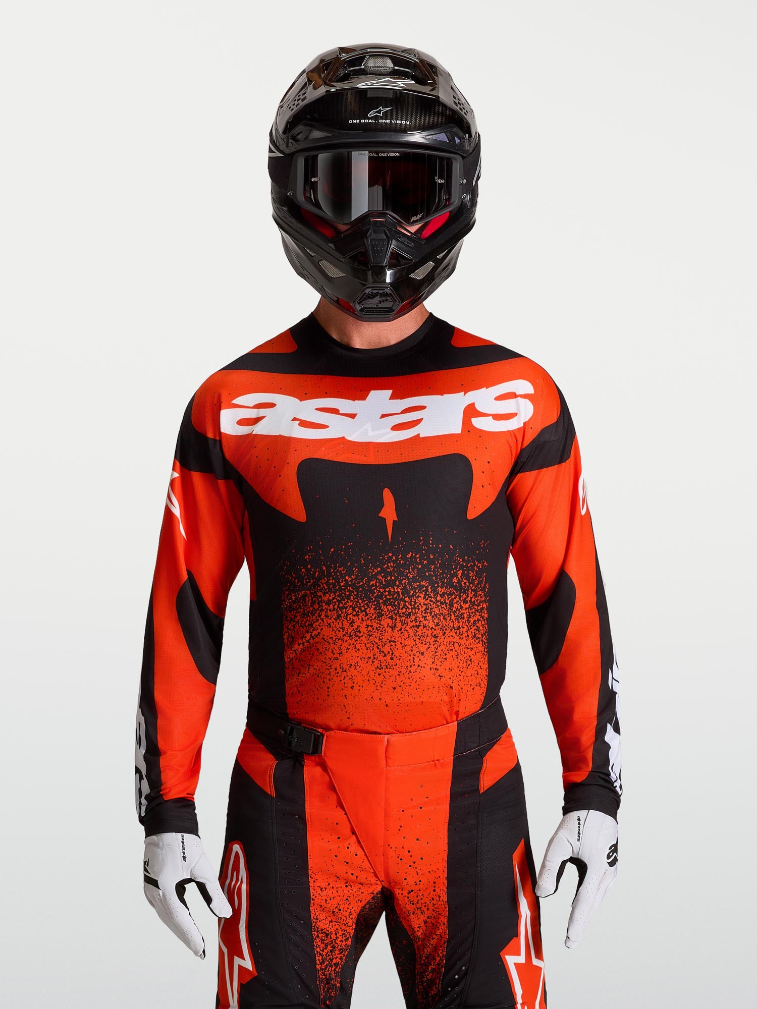 Alpinestars Techstar Swan Maglia Motocross rosso/nero/bianco L Figura 7