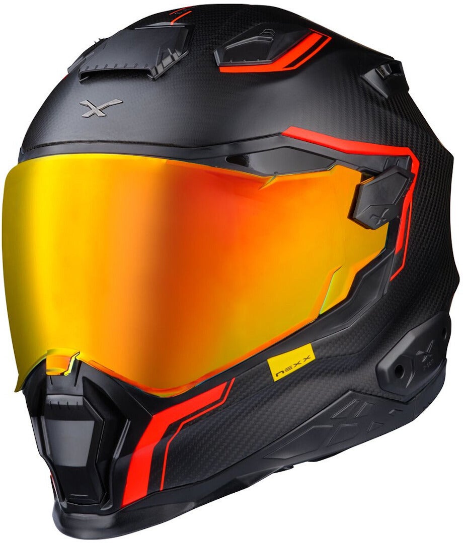Nexx X.WST 2 Carbon Zero 2 Prilba čierna matná/červená XL (61/62) Obrázok 4
