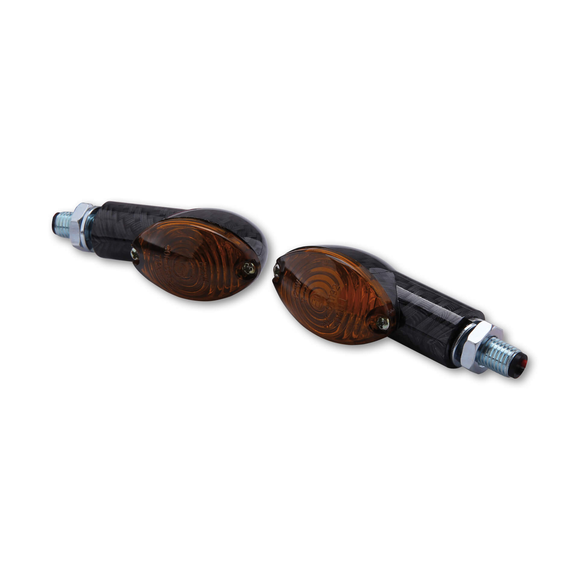 SHIN YO Mini Blinker CATEYE, kurz Carbon Colorat Figura 2