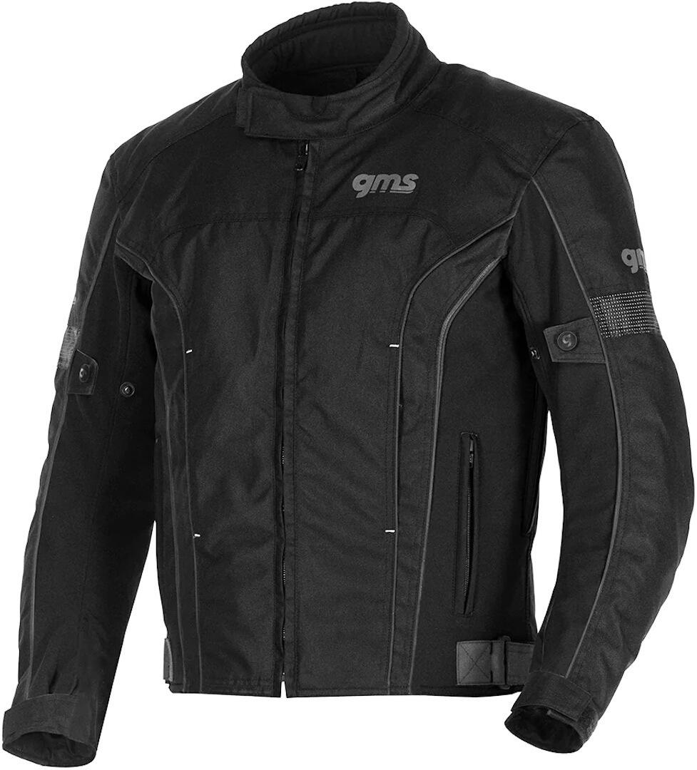 GMS Lagos waterproof Motorcycle Textile Jacket black XL Figure 1