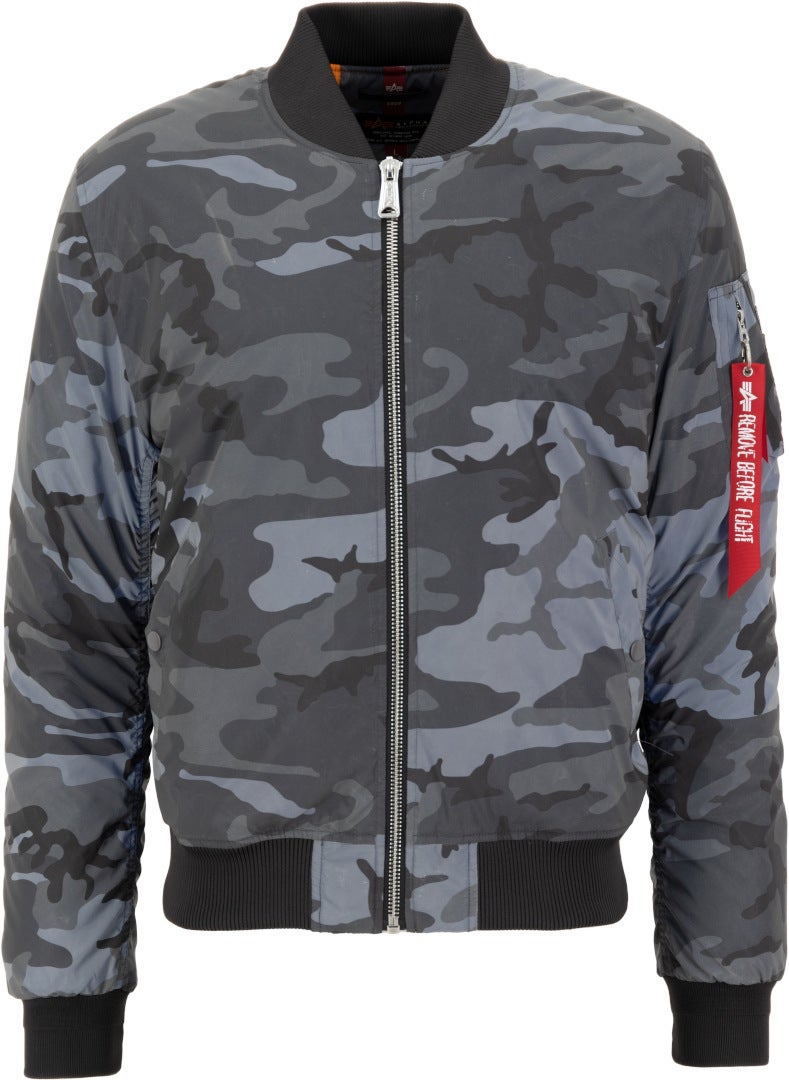 Alpha Industries MA-1 VF 59 Reflective Camo Jakke sort/camouflage 4XL Figur 1