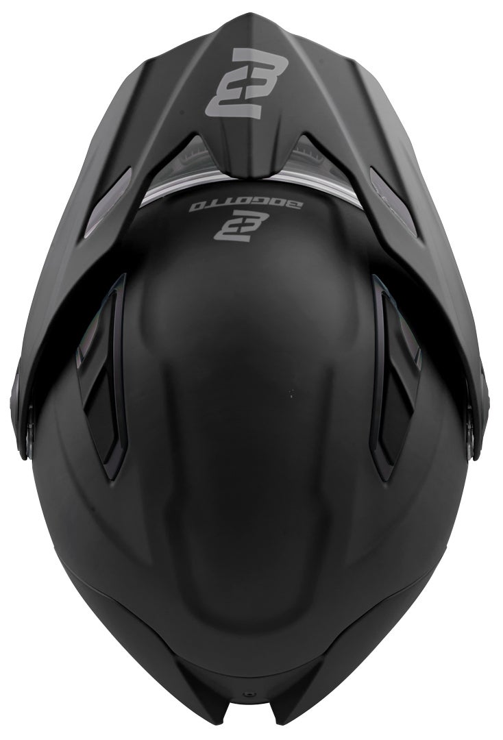 Side view of Bogotto FG-102 Duo Fiberglass Enduro Flip-Up Helmet