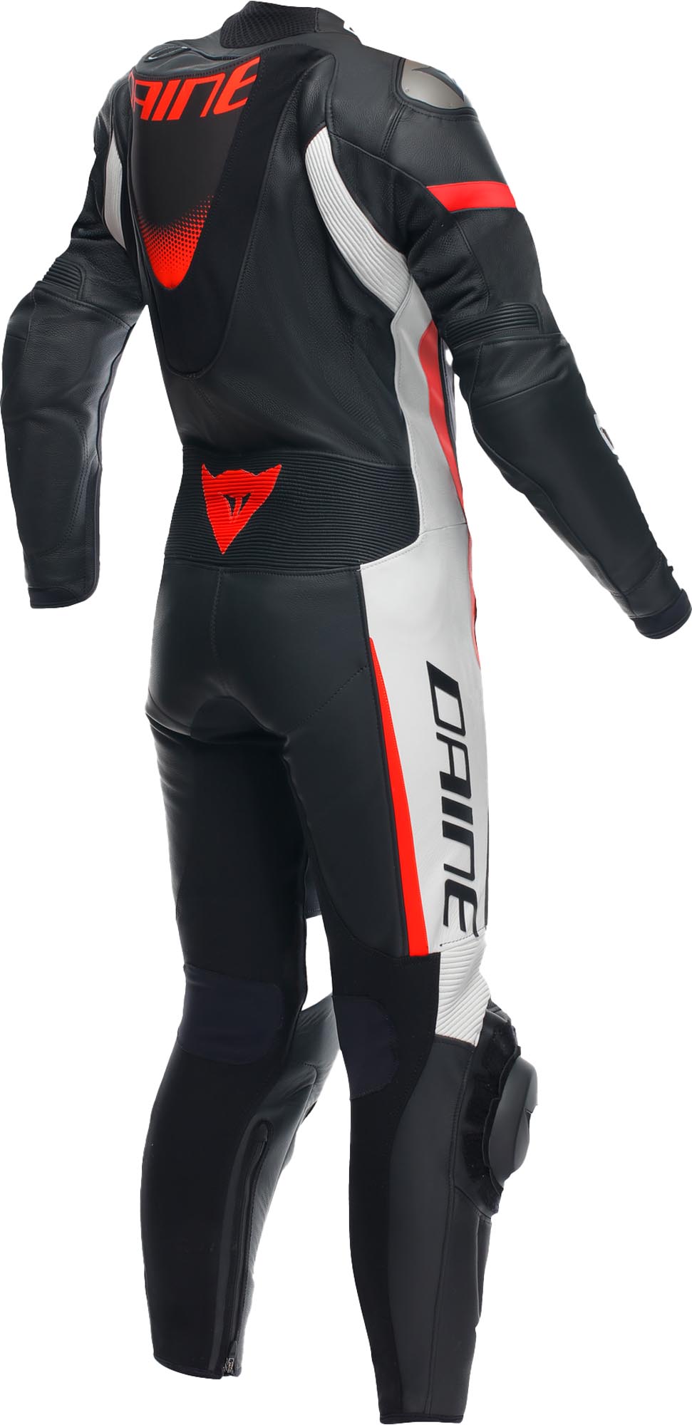 Dainese Grobnik 2.0 Costum de piele pentru doamne cu perforații într-o singură piesă pentru motociclete Negru/Alb/Roșu 38 Figura 2