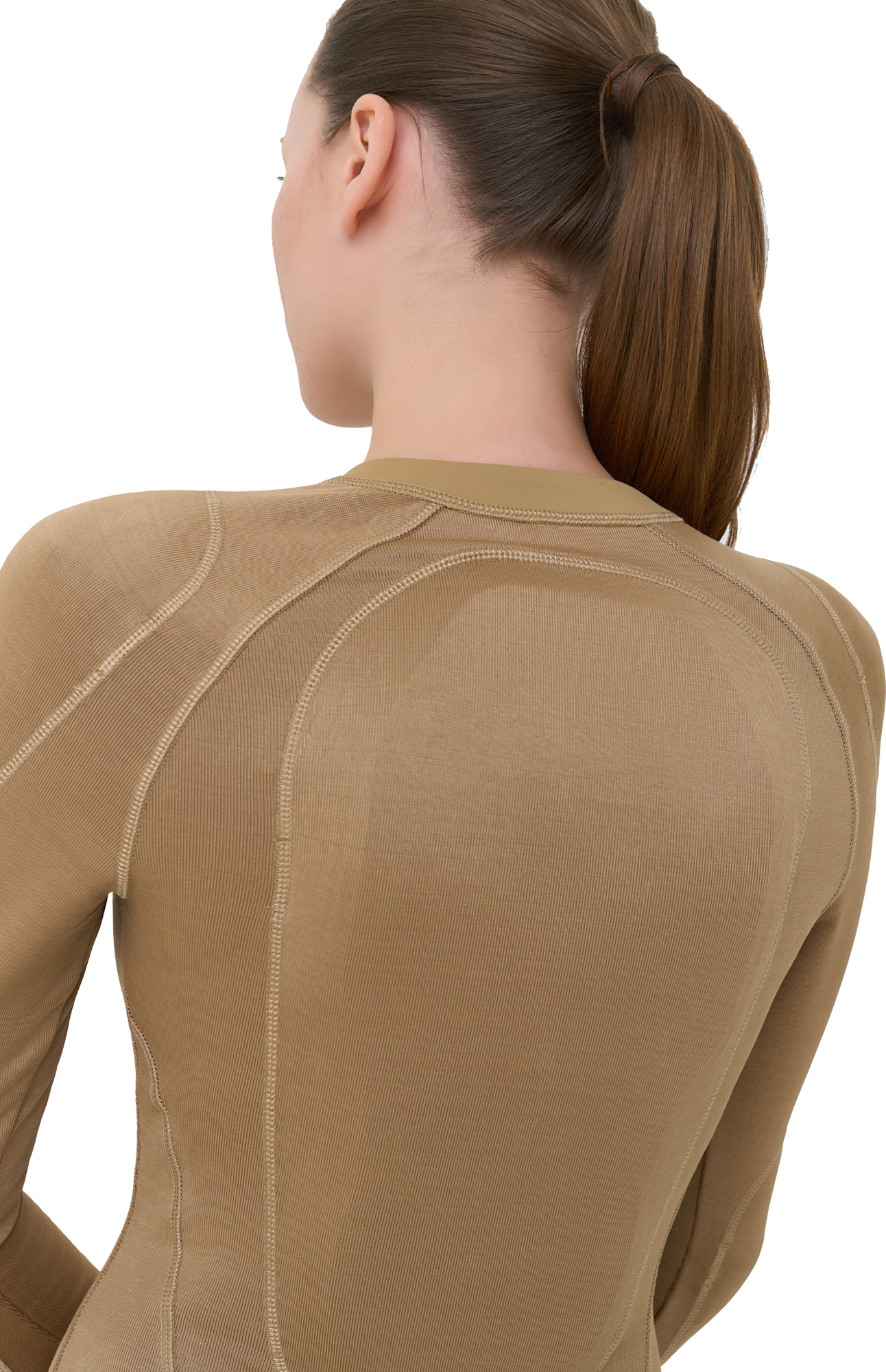 Pando Moto Shell WW AA Baselayer Naisten pitkähihainen suojapaita Beige XS Kuva 7