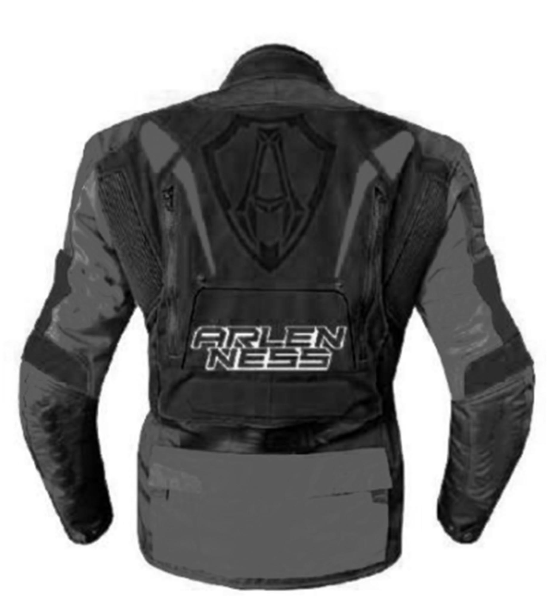 Arlen Ness Tujura Jachetă textilă impermeabilă pentru motociclete negru/gri închis 54 Figura 2