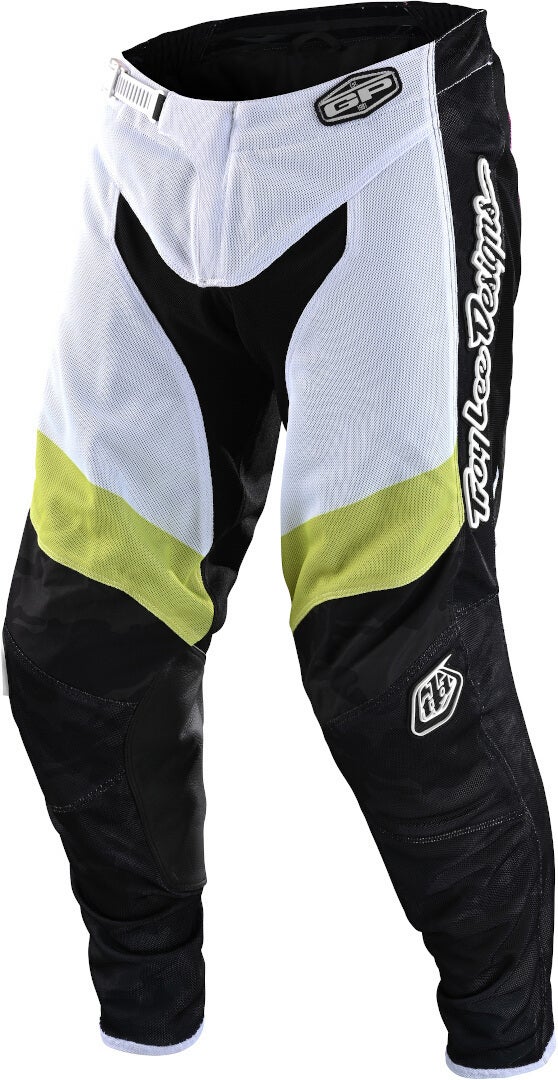 Troy Lee Designs GP Air Veloce Camo Pantalon de motocross Noir/Vert/Blanc 30 Figure 1