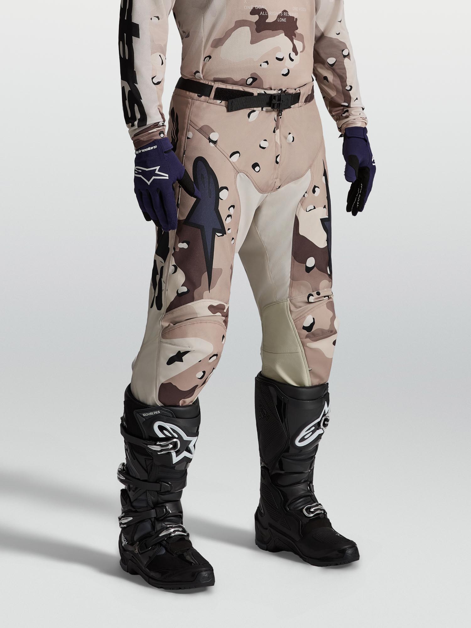 Alpinestars Racer Lone Motocross hlače rjava/črna 38 Slika 6