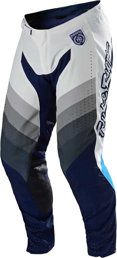 Troy Lee Designs SE Pro Mirage Motocross Pants white/grey/blue 38 Figure 1