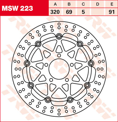 TRW Lucas MSW223 brake disc floating Figure 1