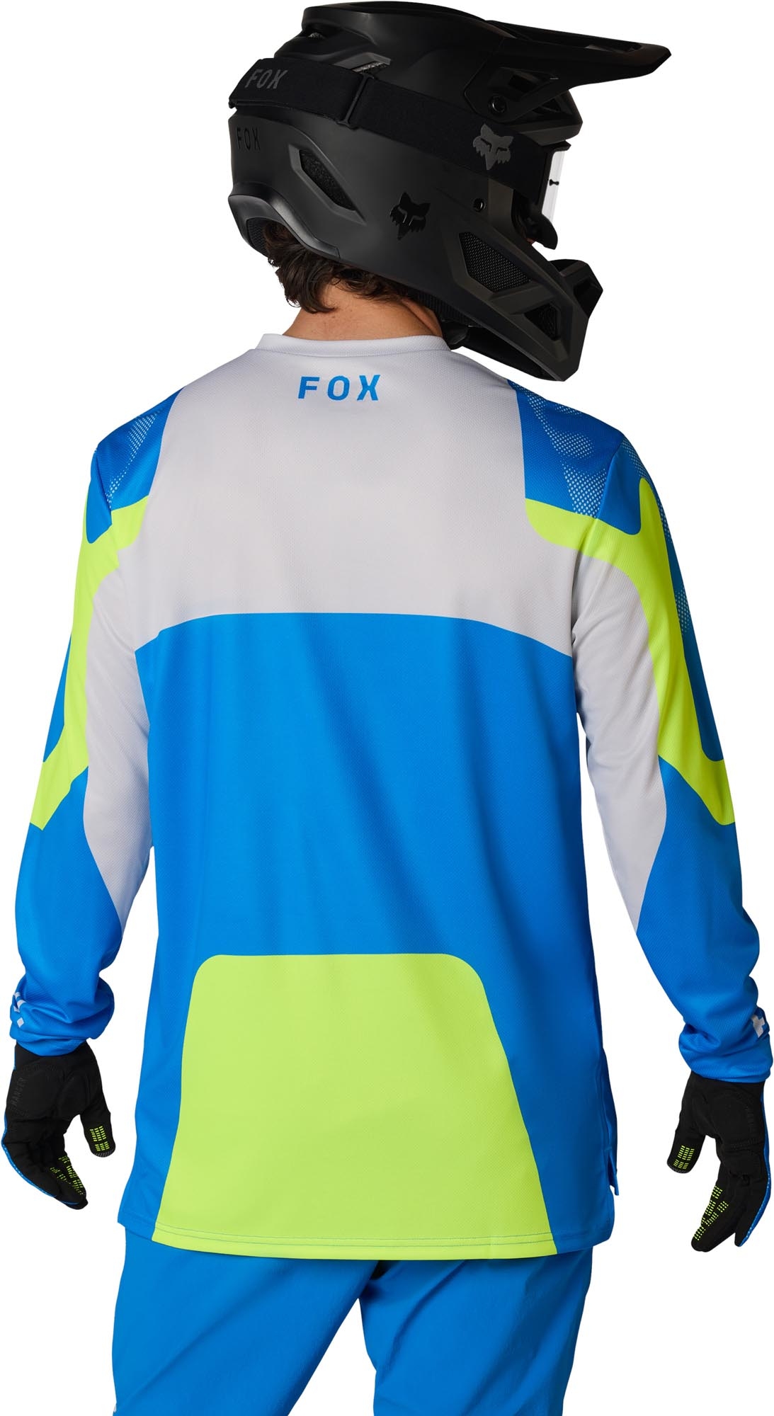 FOX Ranger LS Tactile Camisa de Bicicleta azul/amarelo L Figura 4