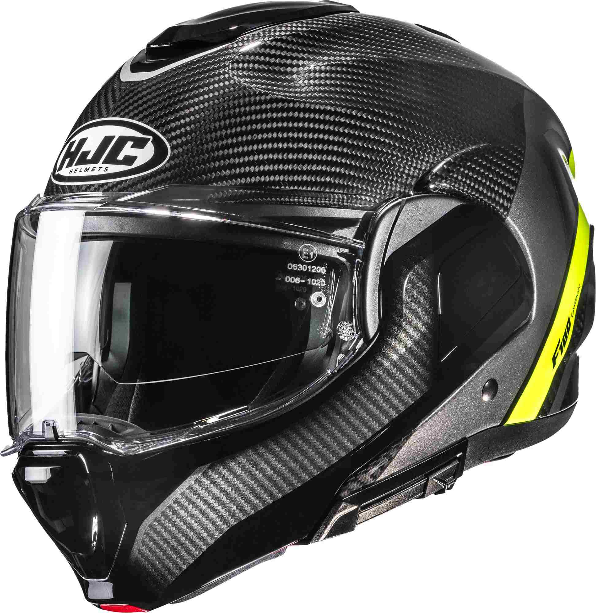 HJC F100 Carbon Stan Casco nero/giallo XL (60/61) Figura 1