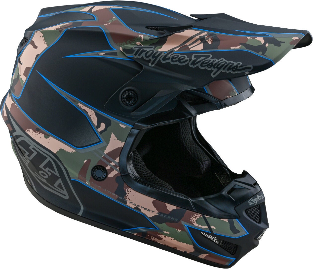 Troy Lee Designs SE4 Polyacrylite Matrix MIPS Casco da motocross nero/mimetismo XL (60/61) Figura 7