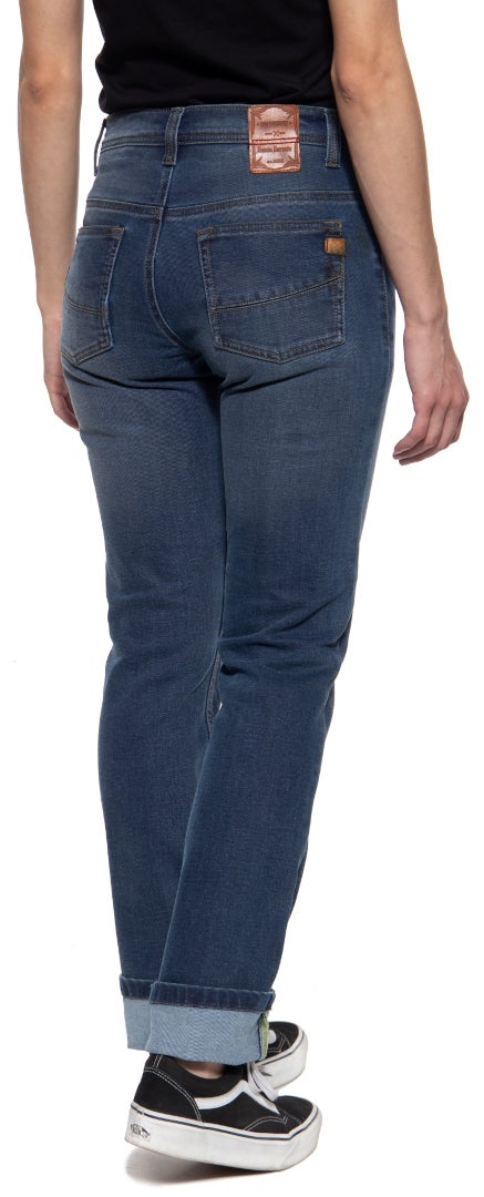 Queen Kerosin Motogear Light Blue Dames Motor Jeans Long 38 Figuur 2