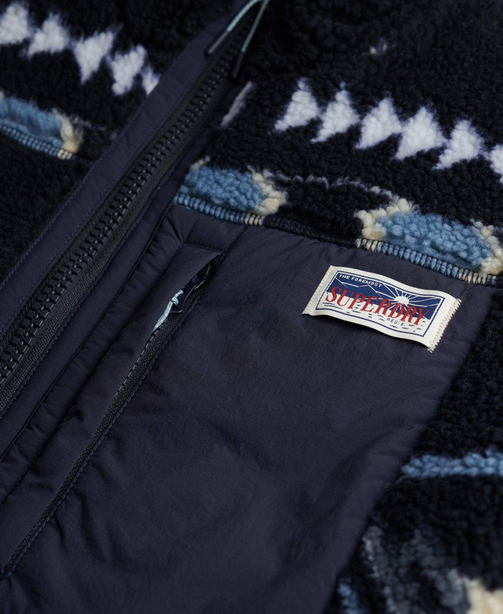 Superdry & Co Fleece Onion Quilt Jachetă hibridă albastru 16 Figura 2