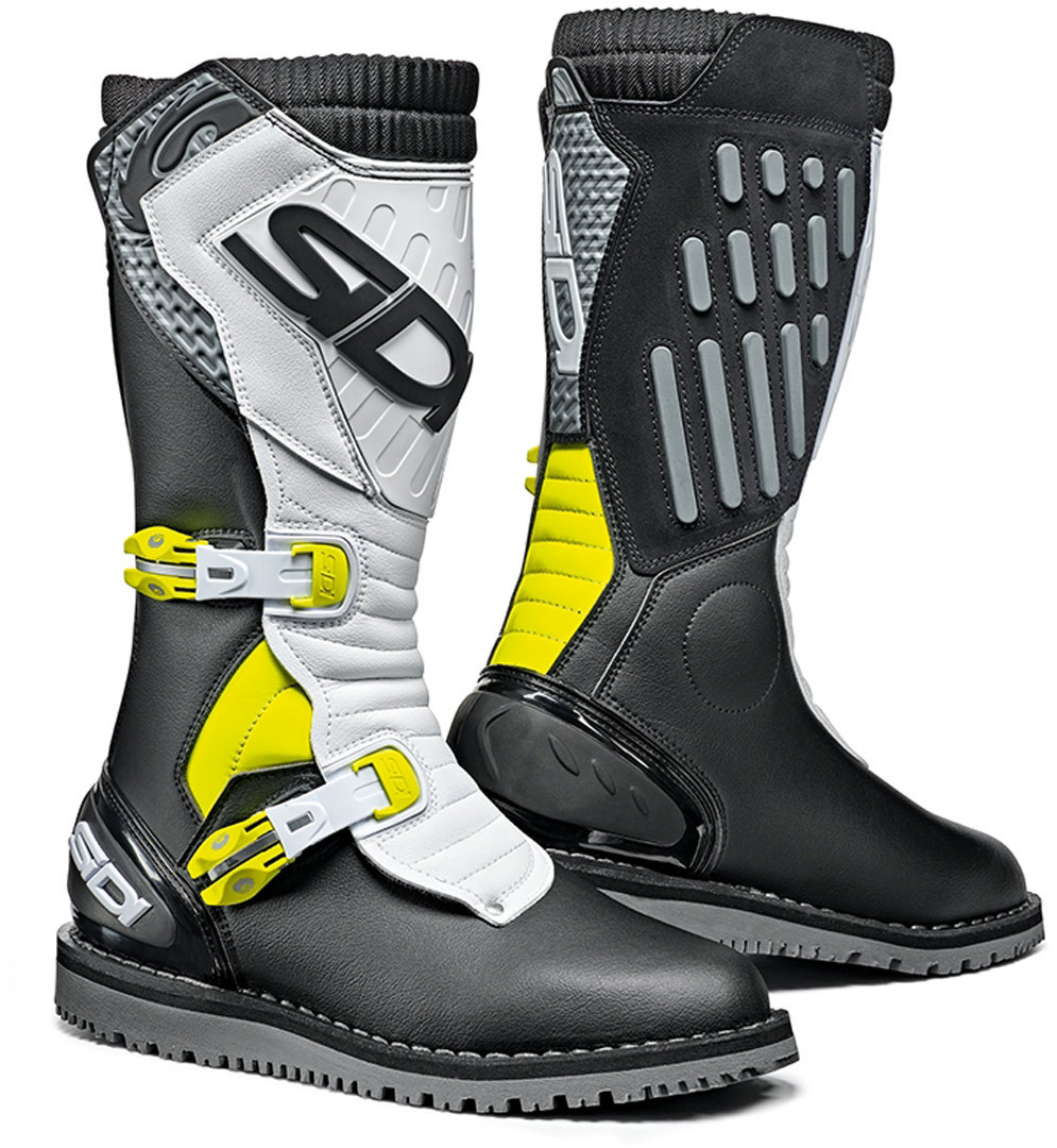 Sidi Trial Zero.2 Bottes de motocross Noir/Blanc/Jaune 42 Figure 1