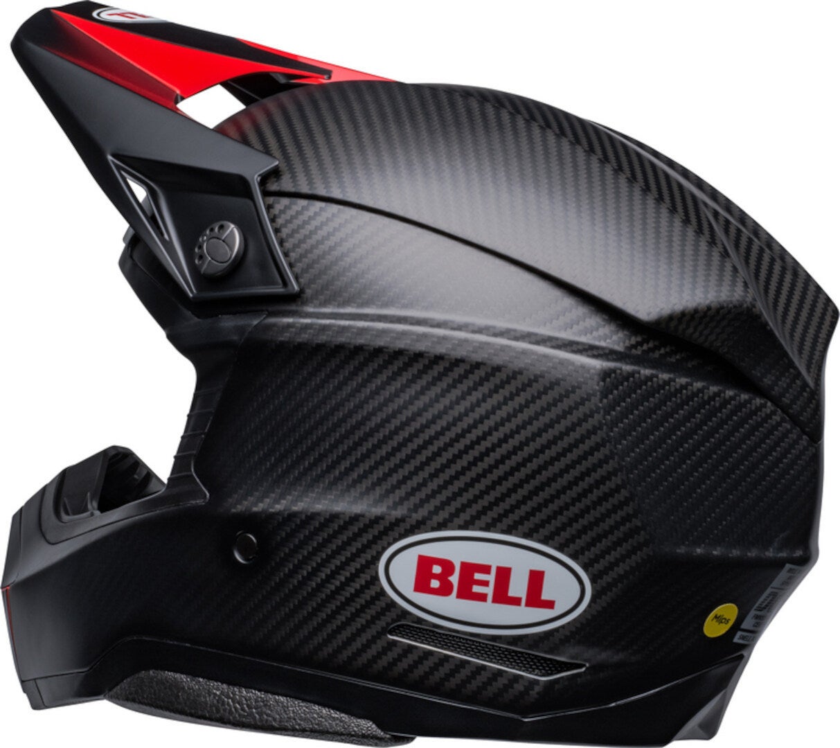 Bell Moto-10 Spherical Satin Gloss Casco da motocross nero/rosso M (57/58) Figura 6